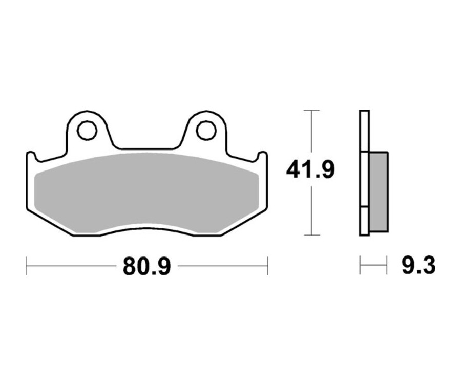 Plaquettes de frein BREMBO Scooter carbone céramique - 07038