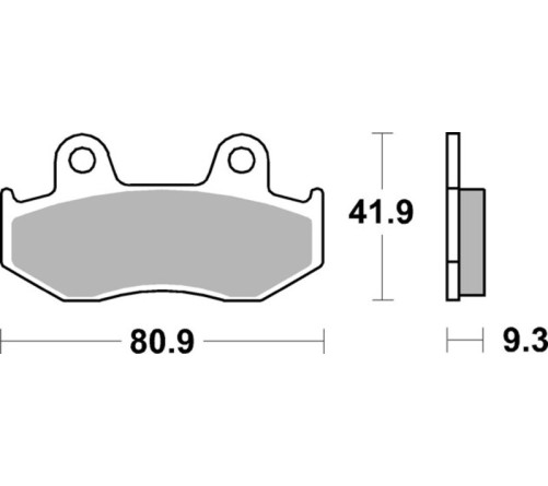 Plaquettes de frein BREMBO Scooter carbone céramique - 07038 - 1035690