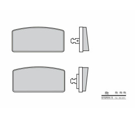 Plaquettes de frein BREMBO route carbone céramique - 07GR5915 - 1035905