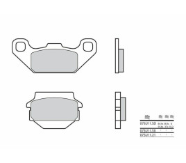 Plaquettes de frein BREMBO Off-Road métal fritté - 07SU11SD