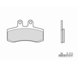 Plaquettes de frein BREMBO route carbone céramique - 07GR2106