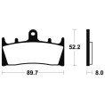 Plaquettes de frein TECNIUM Performance métal fritté - MF186