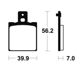 Plaquettes de frein TECNIUM Performance métal fritté - MR19