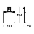 Plaquettes de frein TECNIUM Performance métal fritté - MR19