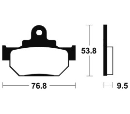 Plaquettes de frein TECNIUM route organique - MA82