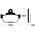 Plaquettes de frein TECNIUM route organique - MA82