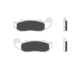 Plaquettes de frein BREMBO route carbone céramique - 07GR79.CC - 1048879