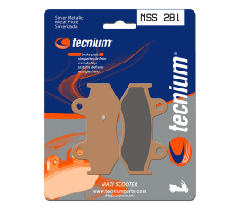 Plaquettes de frein TECNIUM Maxi Scooter métal fritté - MSS281 - 1023205