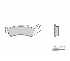 Plaquettes de frein BREMBO route métal fritté - 07HO29SP - 1035998