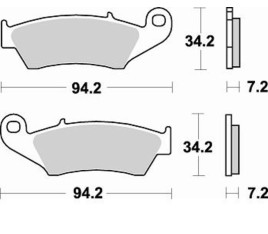 Plaquettes de frein BRAKING Off-Road métal fritté - 772CM46 - 1043280