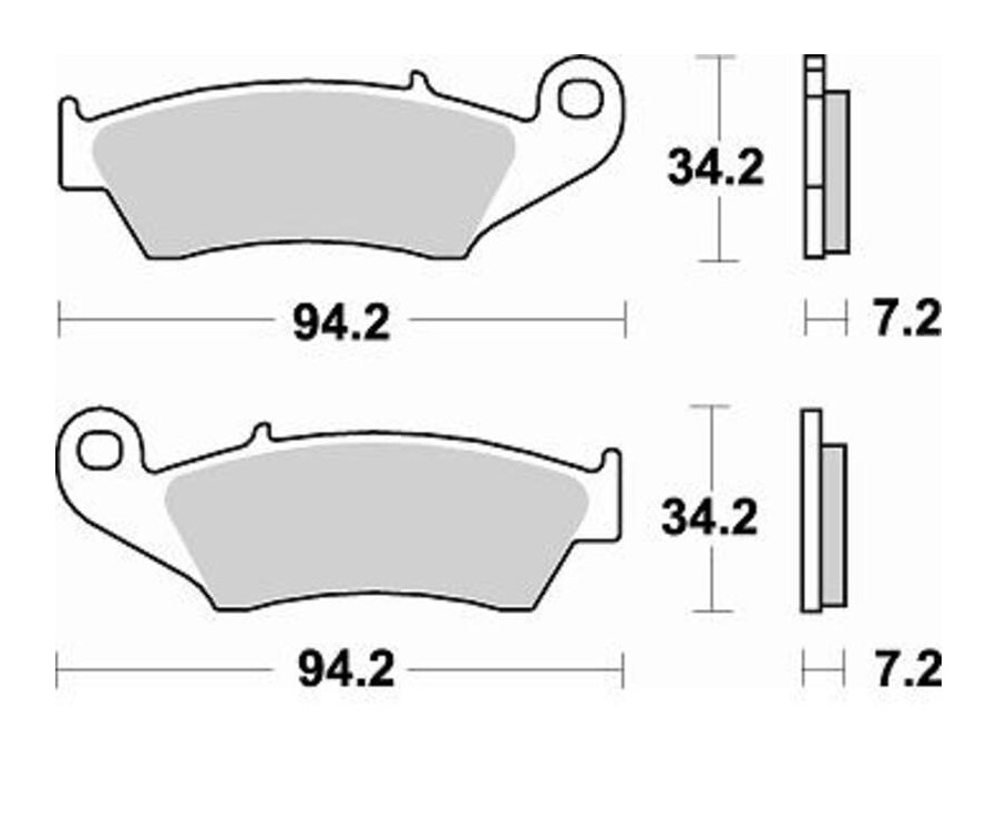 Plaquettes de frein BRAKING Off-Road métal fritté - 772CM46