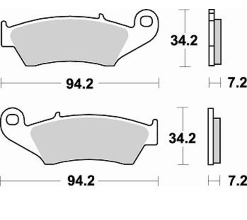 Plaquettes de frein BRAKING Off-Road métal fritté - 772CM46 - 1043280