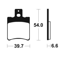 Plaquettes de frein TECNIUM Scooter organique - ME167