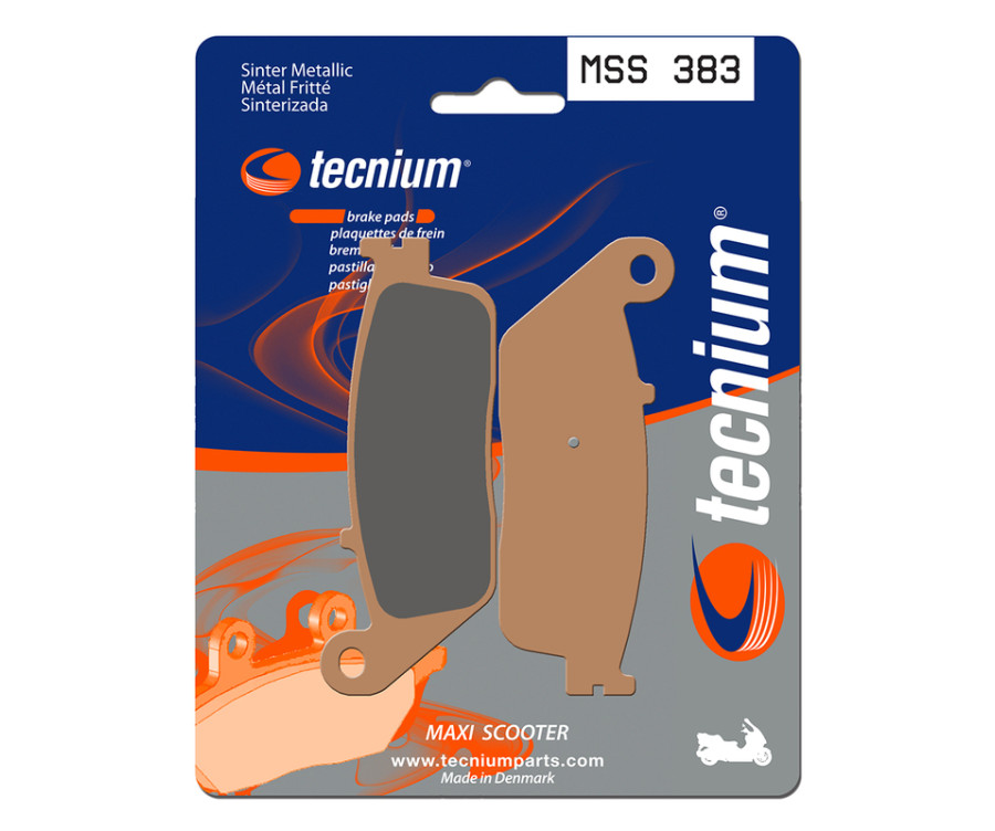 Plaquettes de frein TECNIUM Maxi Scooter métal fritté - MSS383