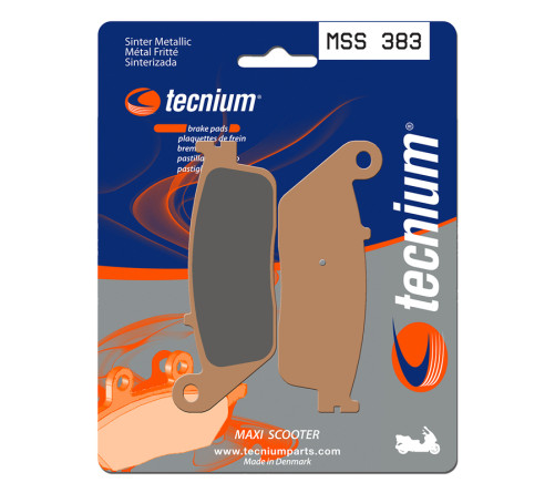 Plaquettes de frein TECNIUM Maxi Scooter métal fritté - MSS383 - 1023224