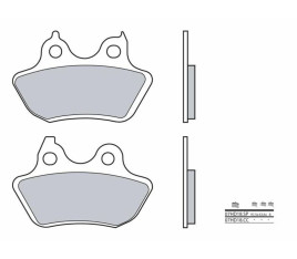 Plaquettes de frein BREMBO route métal fritté - 07HD18SP - 1035949