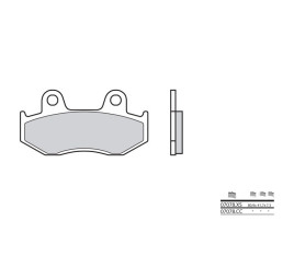 Plaquettes de frein BREMBO Scooter carbone céramique - 07078CC - 1035770