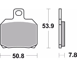 Plaquettes de frein BREMBO métal fritté - 07BB20SP