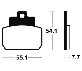 Plaquettes de frein TECNIUM Scooter organique - ME331