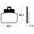 Plaquettes de frein TECNIUM Scooter organique - ME331