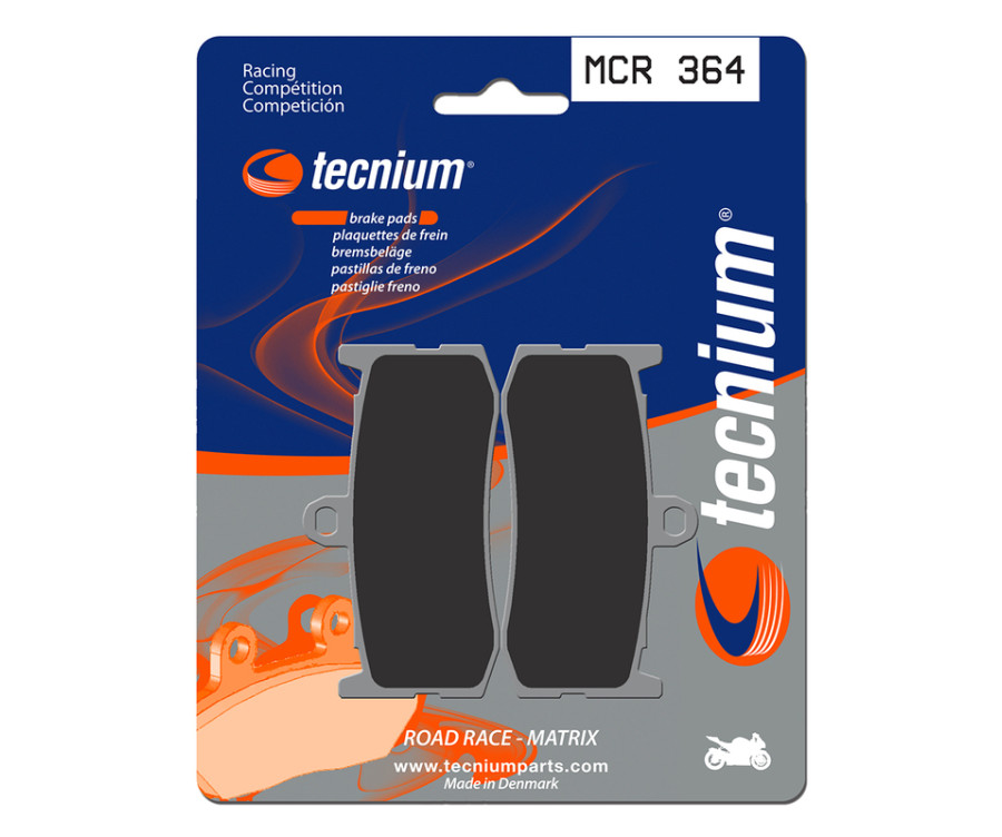 Plaquettes de frein TECNIUM Racing métal fritté carbone - MCR364