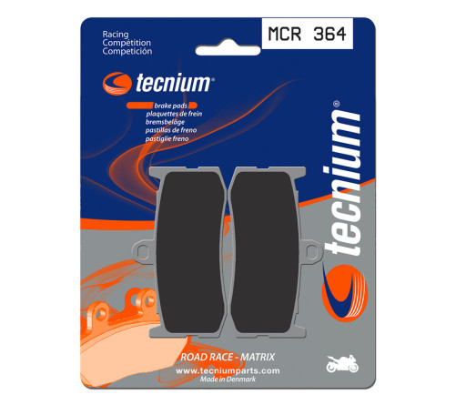 Plaquettes de frein TECNIUM Racing métal fritté carbone - MCR364 - 1022600