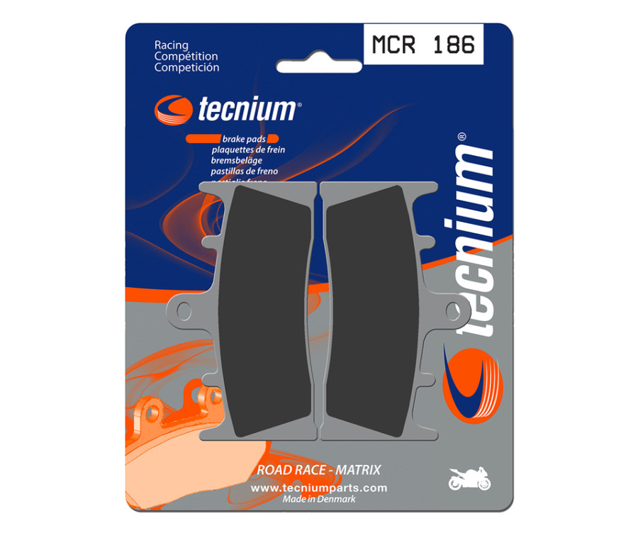 Plaquettes de frein TECNIUM Racing métal fritté carbone - MCR186