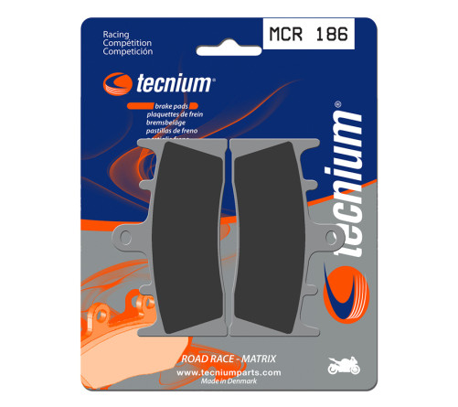 Plaquettes de frein TECNIUM Racing métal fritté carbone - MCR186 - 1022579