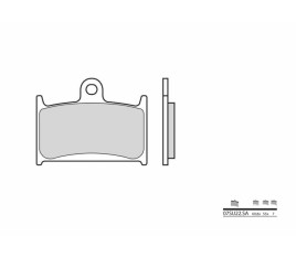 Plaquettes de frein BREMBO route métal fritté - 07SU22SA - 1036180