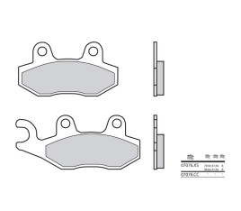 Plaquettes de frein BREMBO Scooter carbone céramique - 07076CC - 1035766