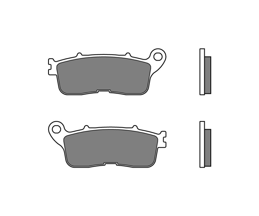 Plaquettes de frein BREMBO route métal fritté - 07HO60SP