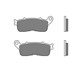 Plaquettes de frein BREMBO route métal fritté - 07HO60SP