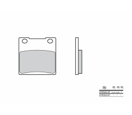 Plaquettes de frein BREMBO route métal fritté - 07KS05SP