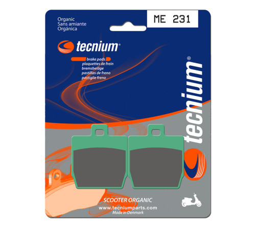 Plaquettes de frein TECNIUM Scooter organique - ME231 - 1022648