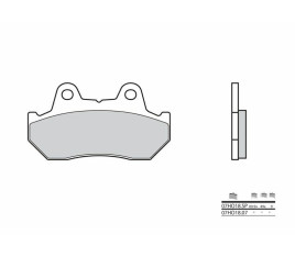 Plaquettes de frein BREMBO route carbone céramique - 07HO1807 - 1035974