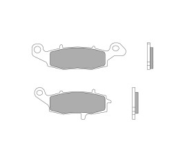 Plaquettes de frein BREMBO route/sport métal fritté - 07KA19SR