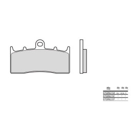 Plaquettes de frein BREMBO route métal fritté - 07GR62LA - 1035908