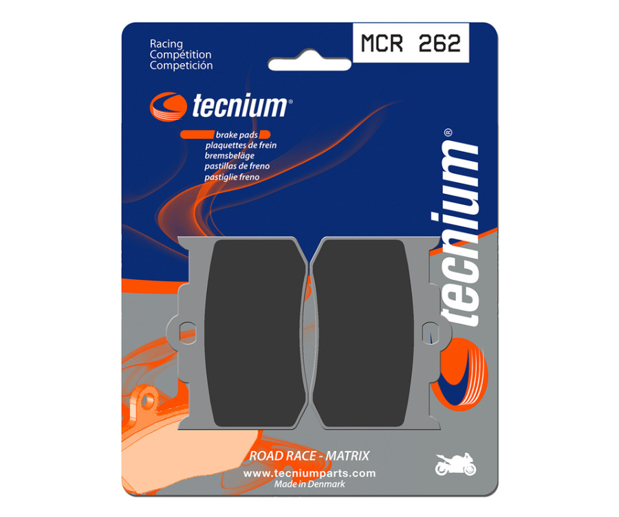 Plaquettes de frein TECNIUM Racing métal fritté carbone - MCR262