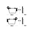 Plaquettes de frein TECNIUM MX/Quad métal fritté - MO291