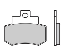 Plaquettes de frein BREMBO Scooter carbone céramique - 07051 - 1035699