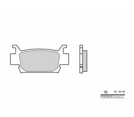 Plaquettes de frein BREMBO Off-Road métal fritté - 07HO58SD - 1036047