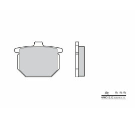 Plaquettes de frein BREMBO route carbone céramique - 07HO1212 - 1035966