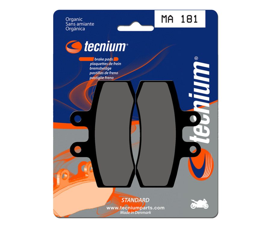 Plaquettes de frein TECNIUM route organique - MA181