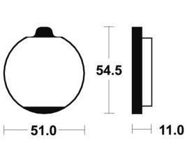 Plaquettes de frein TECNIUM route organique - MA30