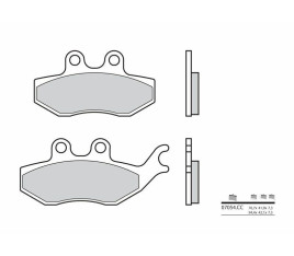 Plaquettes de frein BREMBO Scooter carbone céramique - 07054 - 1035700