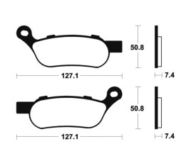 Plaquettes de frein TECNIUM Performance métal fritté - MR354