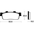 Plaquettes de frein TECNIUM Maxi Scooter métal fritté - MSS347