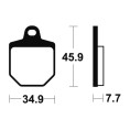 Plaquettes de frein TECNIUM Racing MX/Quad métal fritté - MOR343