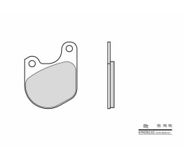 Plaquettes de frein BREMBO route carbone céramique - 07HD0202