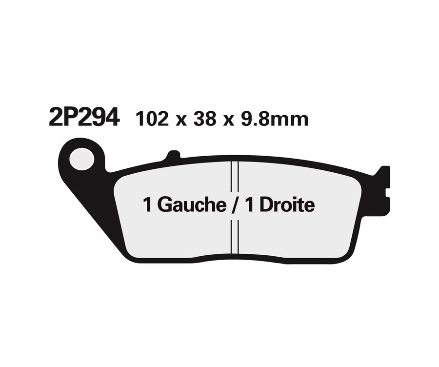 Plaquettes de frein NISSIN route semi-métallique - 2P-281NS